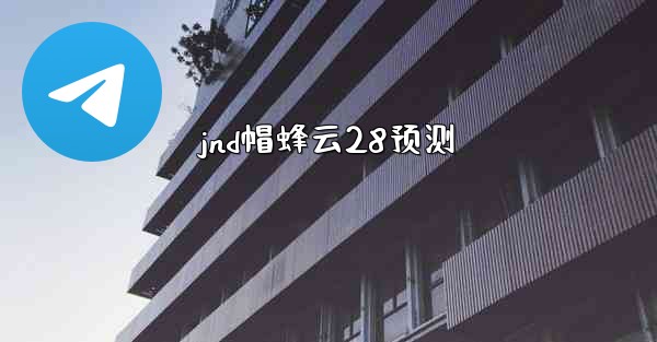 jnd帽蜂云28预测