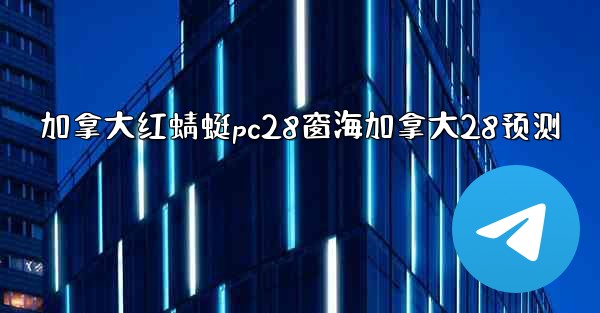 加拿大红蜻蜓pc28窗海加拿大28预测