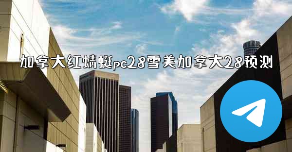 加拿大红蜻蜓pc28雪美加拿大28预测