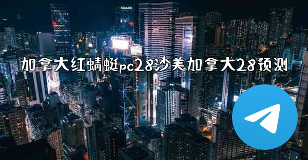 加拿大红蜻蜓pc28沙美加拿大28预测