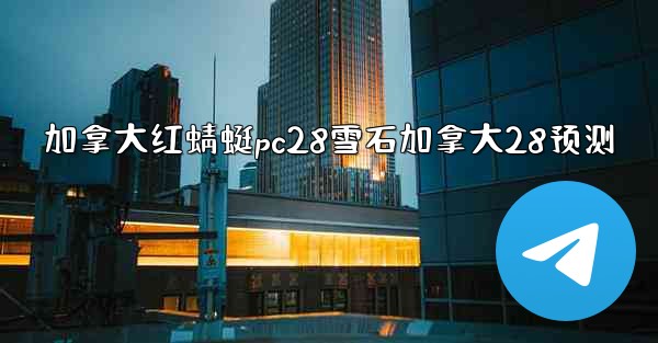 加拿大红蜻蜓pc28雪石加拿大28预测