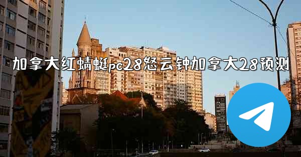 加拿大红蜻蜓pc28怒云钟加拿大28预测