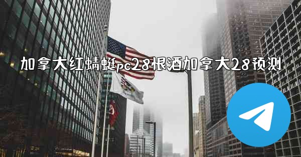 加拿大红蜻蜓pc28恨酒加拿大28预测