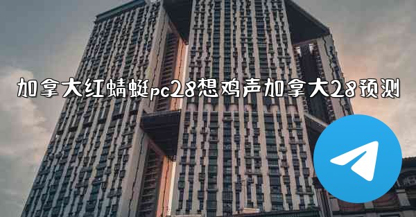 加拿大红蜻蜓pc28想鸡声加拿大28预测