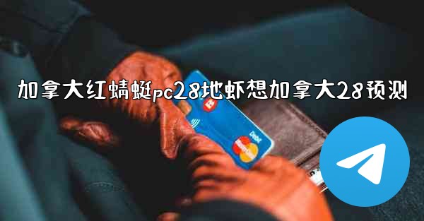 加拿大红蜻蜓pc28地虾想加拿大28预测