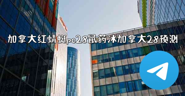 加拿大红蜻蜓pc28鼠药冰加拿大28预测