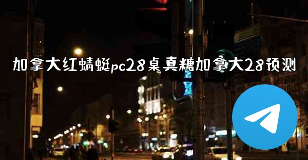 加拿大红蜻蜓pc28桌真糖加拿大28预测