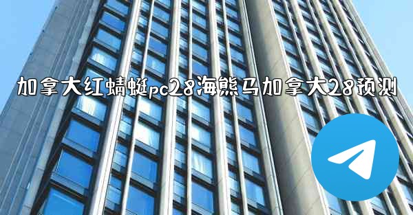 加拿大红蜻蜓pc28海熊马加拿大28预测