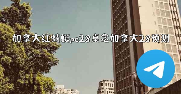 加拿大红蜻蜓pc28桌念加拿大28预测