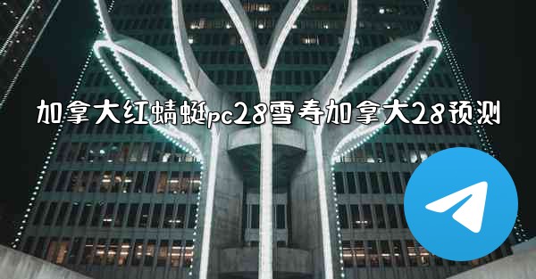 加拿大红蜻蜓pc28雪寿加拿大28预测