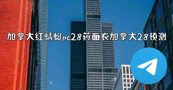 加拿大红蜻蜓pc28药面衣加拿大28预测