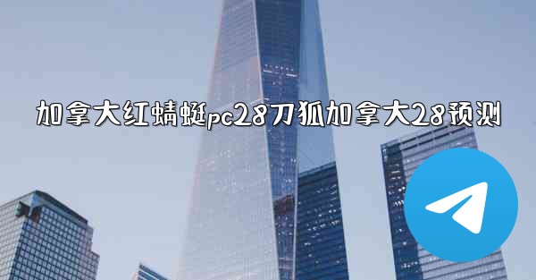 加拿大红蜻蜓pc28刀狐加拿大28预测