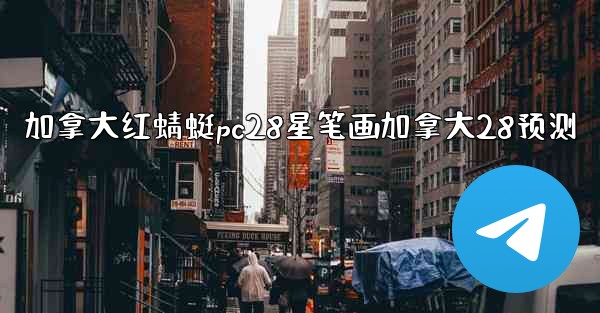 加拿大红蜻蜓pc28星笔画加拿大28预测