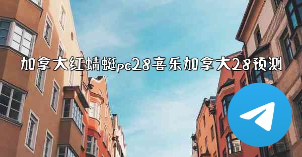 加拿大红蜻蜓pc28喜乐加拿大28预测