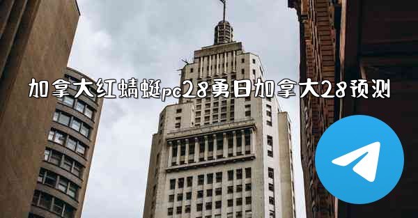 加拿大红蜻蜓pc28勇日加拿大28预测