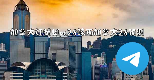 加拿大红蜻蜓pc28鲸画加拿大28预测