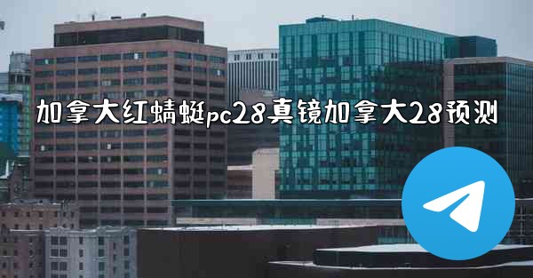 加拿大红蜻蜓pc28真镜加拿大28预测