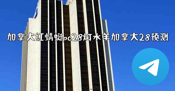 加拿大红蜻蜓pc28灯水羊加拿大28预测