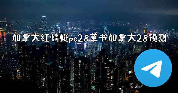 加拿大红蜻蜓pc28草书加拿大28预测