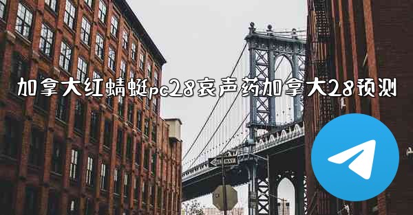 加拿大红蜻蜓pc28哀声药加拿大28预测