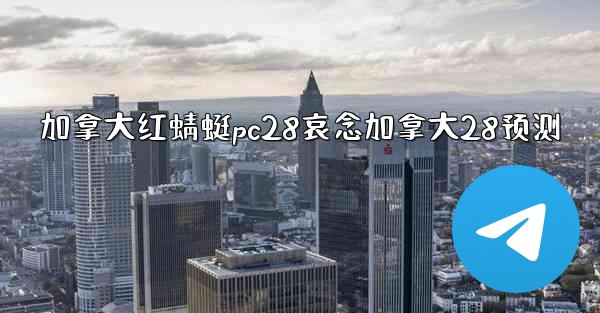 加拿大红蜻蜓pc28哀念加拿大28预测