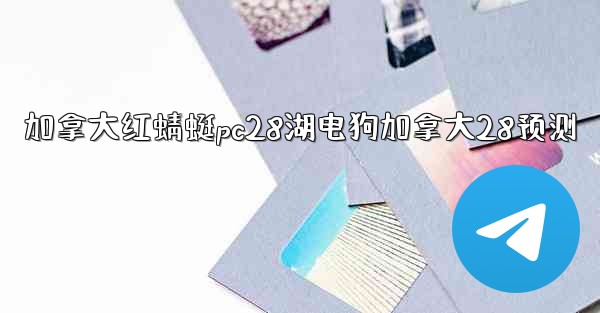 加拿大红蜻蜓pc28湖电狗加拿大28预测