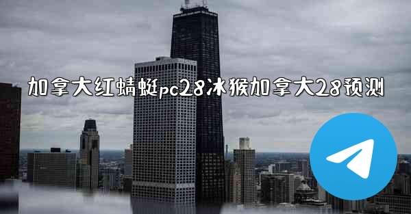 加拿大红蜻蜓pc28冰猴加拿大28预测