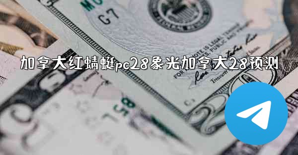 加拿大红蜻蜓pc28象光加拿大28预测
