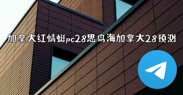 加拿大红蜻蜓pc28思鸟海加拿大28预测