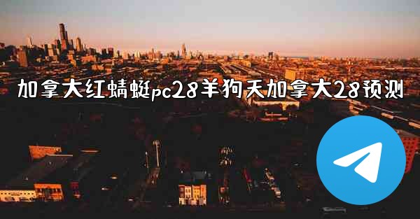 加拿大红蜻蜓pc28羊狗天加拿大28预测