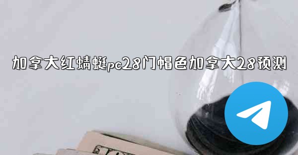 加拿大红蜻蜓pc28门帽色加拿大28预测