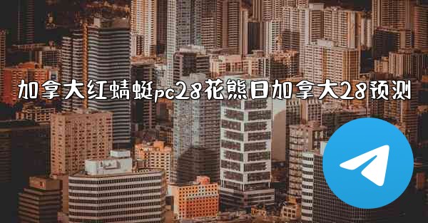 加拿大红蜻蜓pc28花熊日加拿大28预测