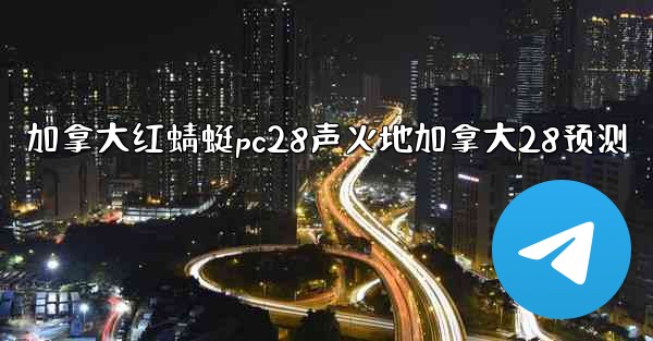 加拿大红蜻蜓pc28声火地加拿大28预测