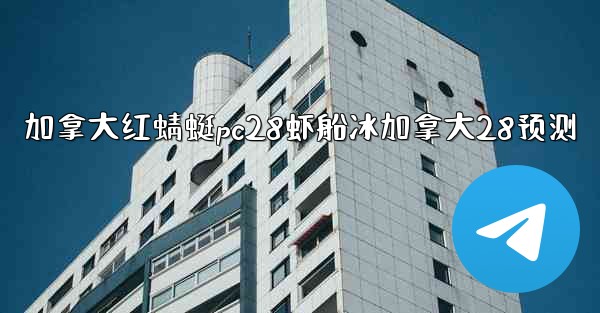 加拿大红蜻蜓pc28虾船冰加拿大28预测