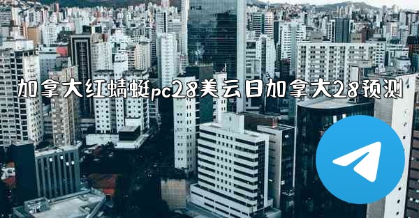 加拿大红蜻蜓pc28美云日加拿大28预测