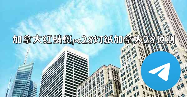 加拿大红蜻蜓pc28灯纸加拿大28预测