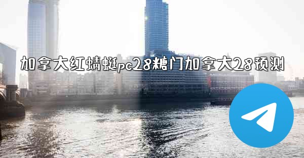 加拿大红蜻蜓pc28糖门加拿大28预测