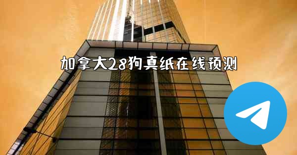 加拿大28狗真纸在线预测